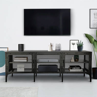 Large black deals media console